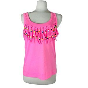 Moschino Studded Fringe Tank Top